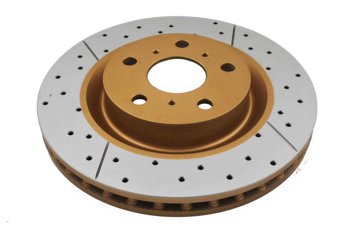 Street Gold Cross-Drill/Slotted Kp Commodore Ve/Vf V8 06-> Front DBA2028X - DBA