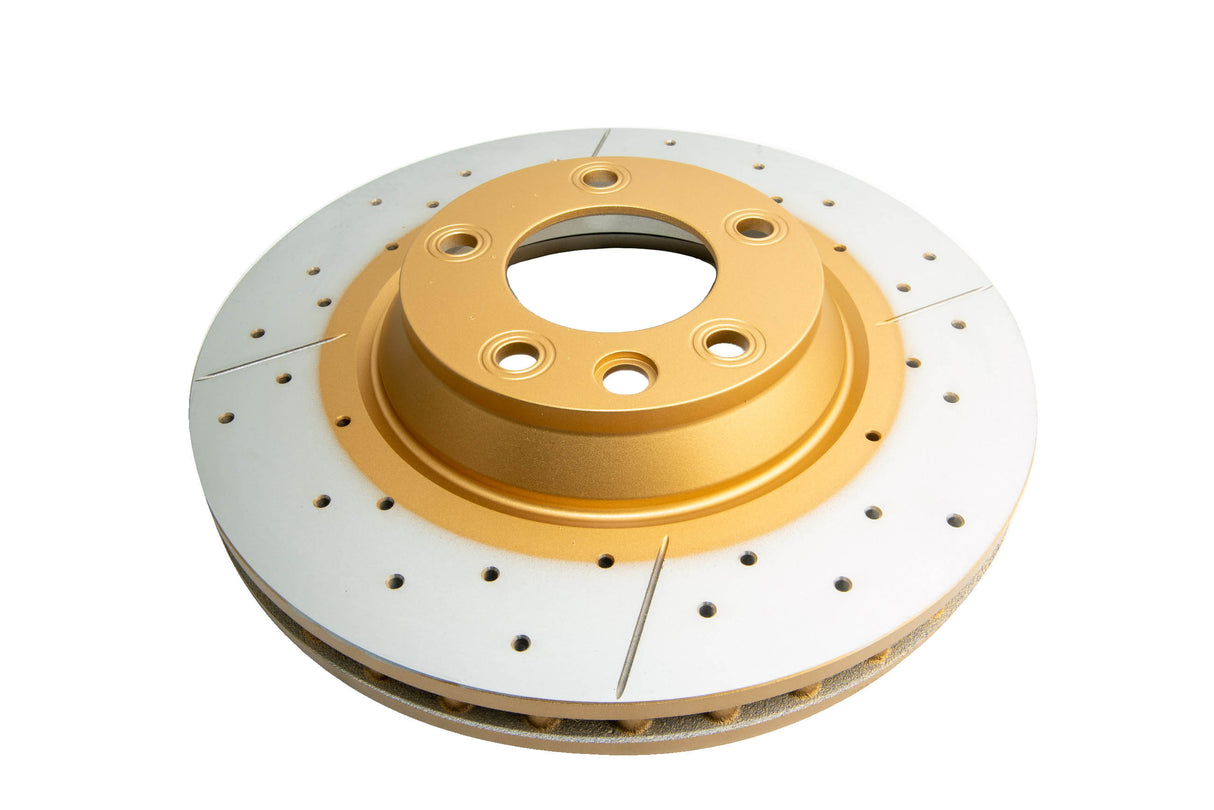 Street Gold Cross-Drill/Slotted Kp Volkswagen Touareg 02-> Porsche Cayenne 04-> Front DBA2246X - DBA