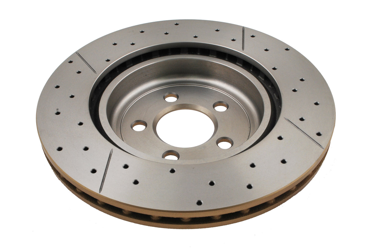 Street Gold Cross-Drill/Slotted Kp Chrysler 300C 05-> Front DBA2438X - DBA