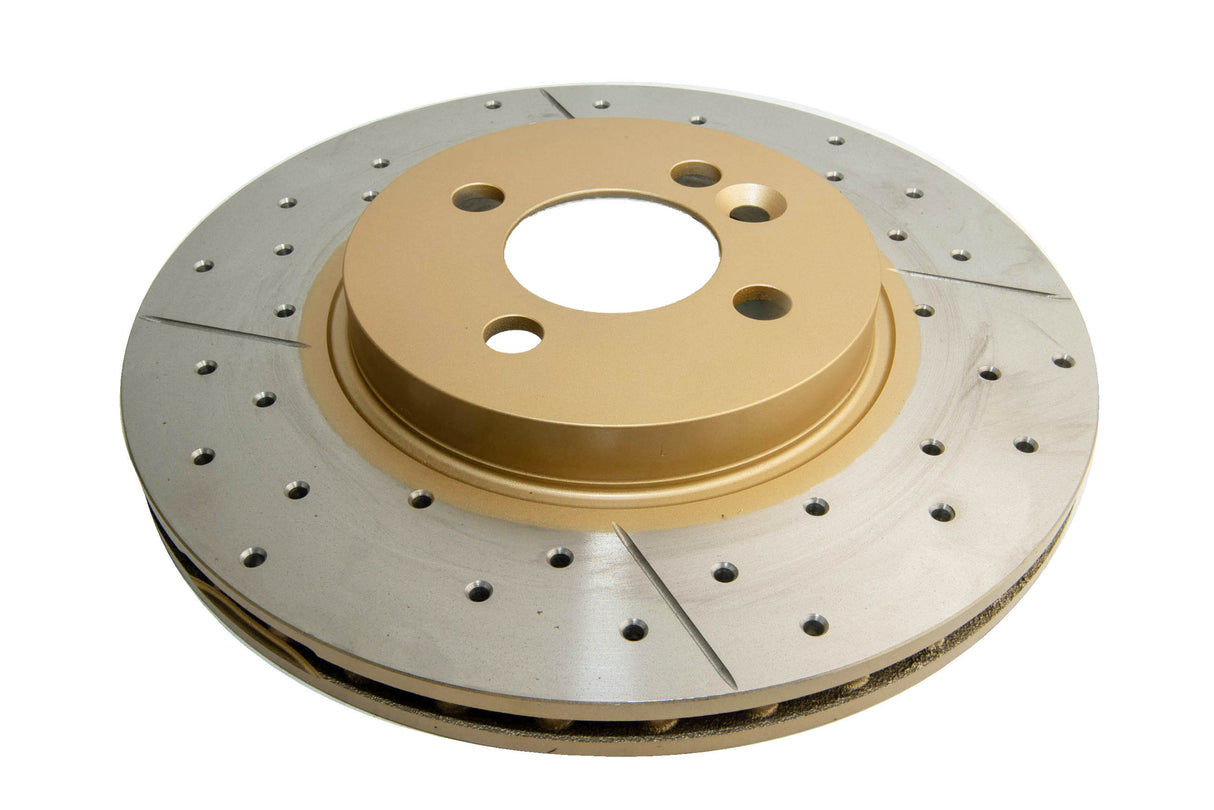 Street Gold Cross-Drill/Slotted Kp Mini Cooper R56 05-> Front DBA2524X - DBA
