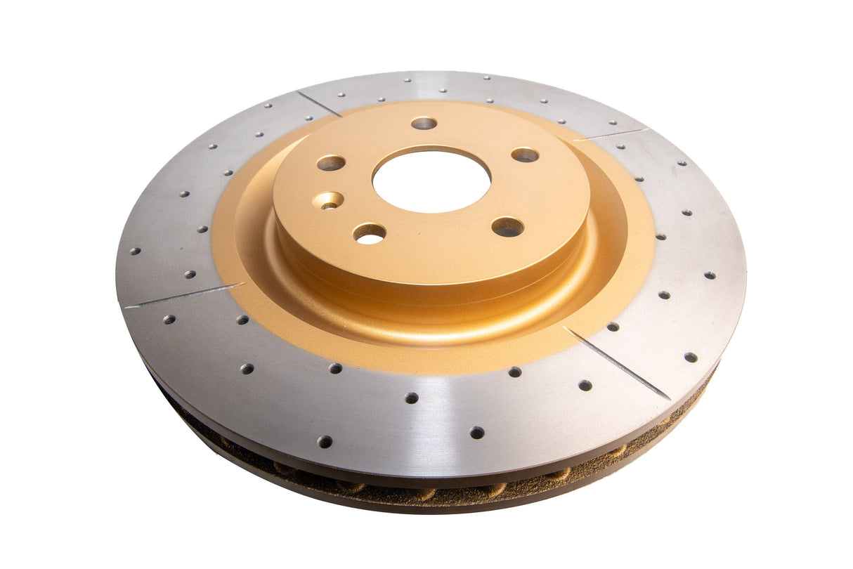 Street Gold Cross-Drill/Slot Kp Holden Redline/Chev Camaro V8 10-> Front DBA2604X - DBA