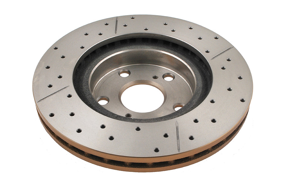 Street Gold Cross-Drill/Slotted Kp CAMRY/AURION/RAV4 06->/PRIUS ZVW40 2012-> Front DBA2709X - DBA
