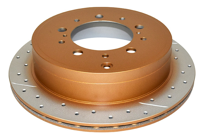 En-Shield And Gold Cross-Drill/Slotted Kp Toyota Landcruiser 200 08-> Rear DBA2723EX - DBA