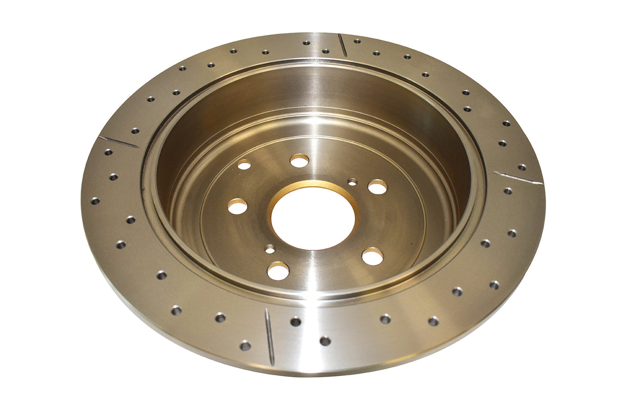 Street Gold Cross-Drilled/Slotted SldToyota Kluger GSU50 GSU55 14-16 Rear DBA2733X - DBA