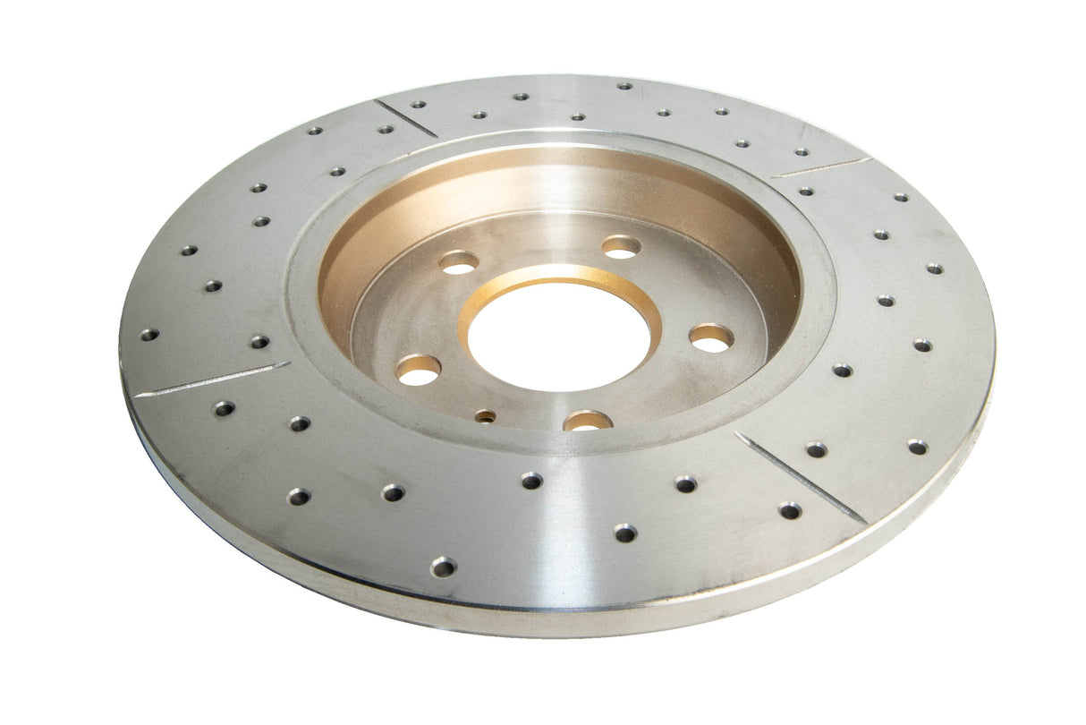Street Gold Cross-Drilled/Slotted Sld Audi A5 & Q5 09-> Rear DBA2823X - DBA