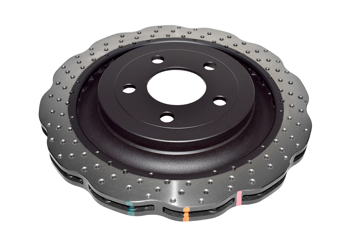 4000 Cross-Drill And Dimple Wave Disc Kp Ford Mustang 15-> Rear DBA42165WXD - DBA