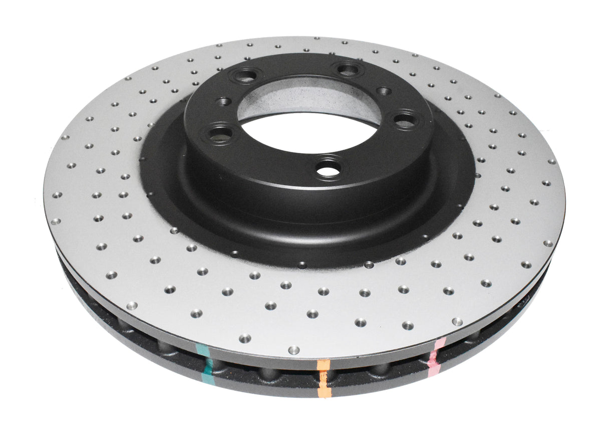 4000 Cross-Drill And Dimple Black Kp Porsche Panamera 10-> Front DBA42592XD - DBA