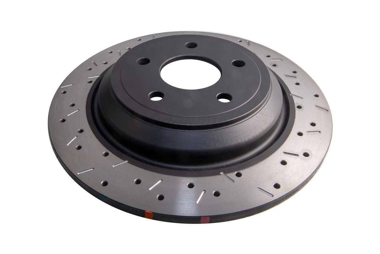 4000 Xs Cross-Drilled/Slotted Black Sld Ford Focus Right Side Lz AWD 2016-> Rear DBA42969BLKXS - DBA