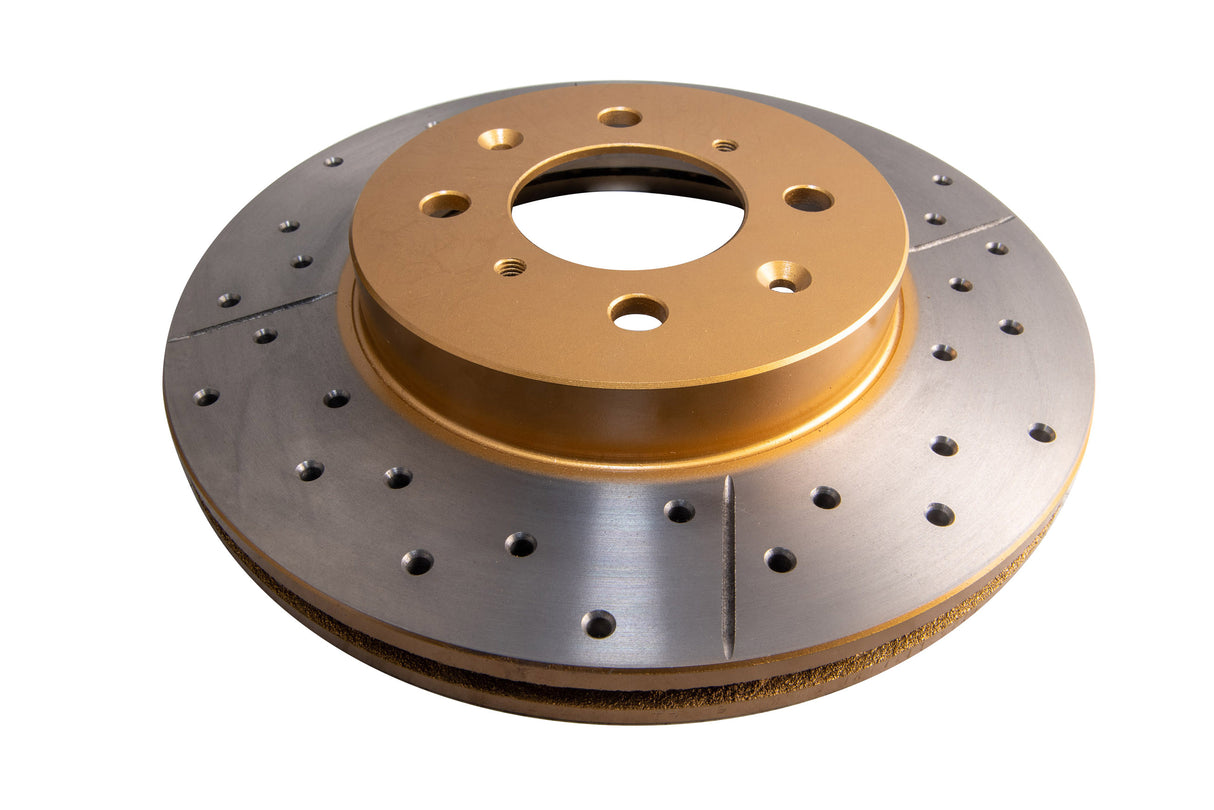 Street Gold Cross-Drill/Slotted Kp Honda Civic 91-> Front DBA474X - DBA