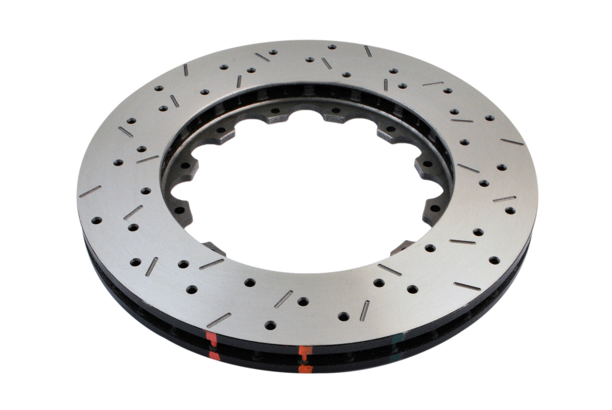 5000 Rotor Cross-Drill/Slotted With Replacement Nas Nuts -And Hex Bolts With Warning Label Kp Subaru Wrx 99-01 Front DBA5000.1XS - DBA