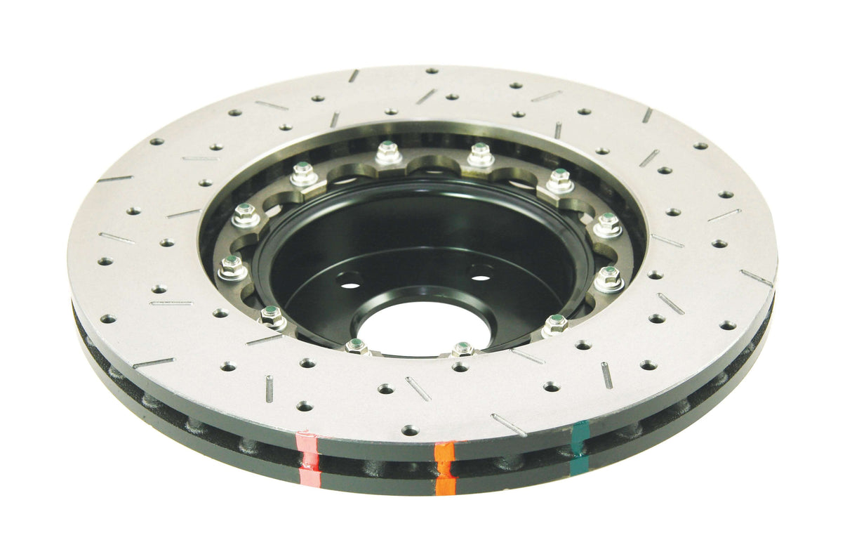 5000 Fully Assembled 2 Piece Black Hat Xs Cross-Drill/Slotted Kp Subaru Wrx Us Spec Front DBA5010BLKXS - DBA