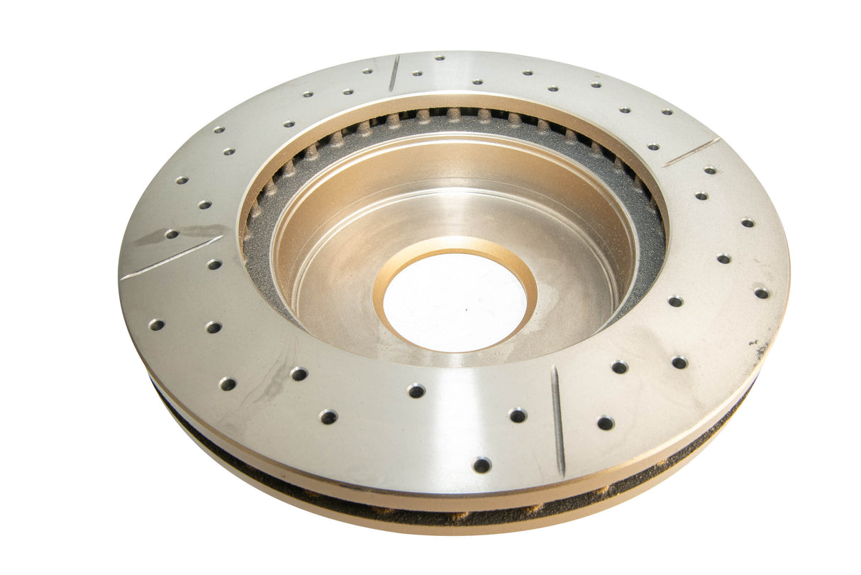 Street Gold Cross-Drill/Slotted Undrilled Kp Ford AU2 & 3 00-02 Front DBA502UX - DBA