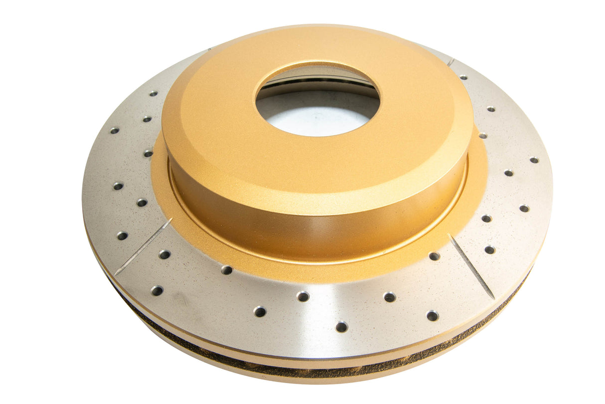 Street Gold Cross-Drill/Slotted Undrilled Kp Ford AU2 & 3 00-02 Front DBA502UX - DBA