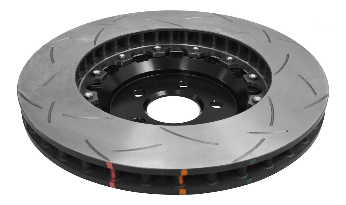 5000 Assembled 2 Piece Black Hat T3 Slot Kp Ford Mustang 15-> Front Flat Rings 52632.1S DBA52166BLKS - DBA
