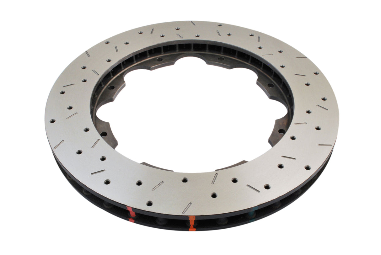 5000 Rotor Cross-Drill/Slotted Kp Nissan Gt-R 09-11 Brembo Oe Rear With M6 Locking Compound Nut DBA52323.1XS - DBA