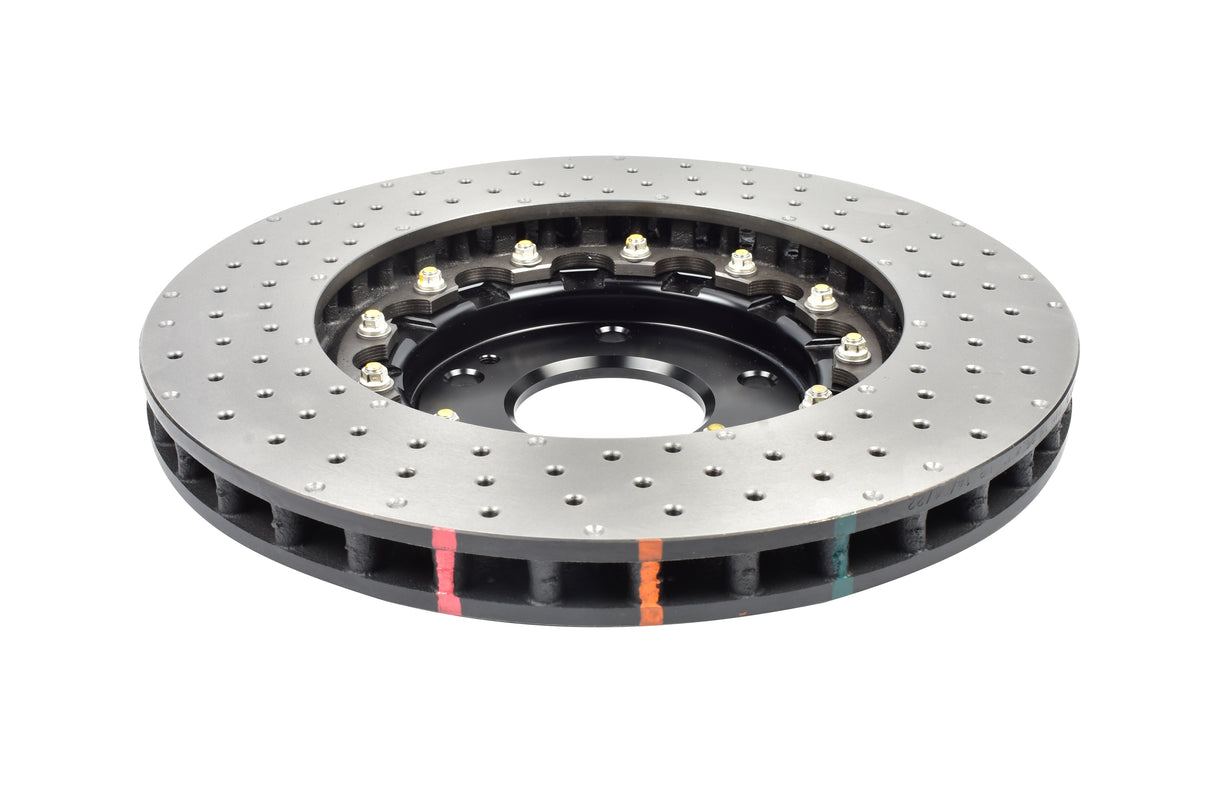 5000 Fully Assembled 2 Piece Black Anodised Hat Cross-Drill And Dimple Kp Hyundai I40 17/18 Wheels 11-> Front DBA52472BLKXD - DBA