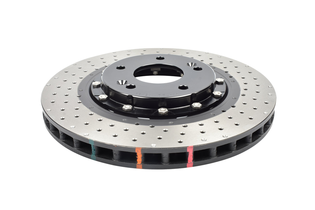 5000 Fully Assembled 2 Piece Black Anodised Hat Cross-Drill And Dimple Kp Hyundai I40 17/18 Wheels 11-> Front DBA52472BLKXD - DBA