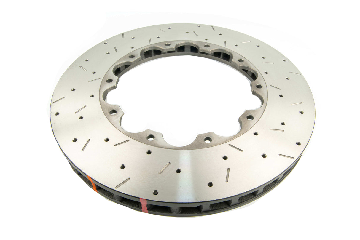 5000 Rotor Cross-Drill/Slotted Kp Dodge Charger Brembo Replacement 15-> Front With M6 Locking Compound Nut DBA52910.1XS - DBA