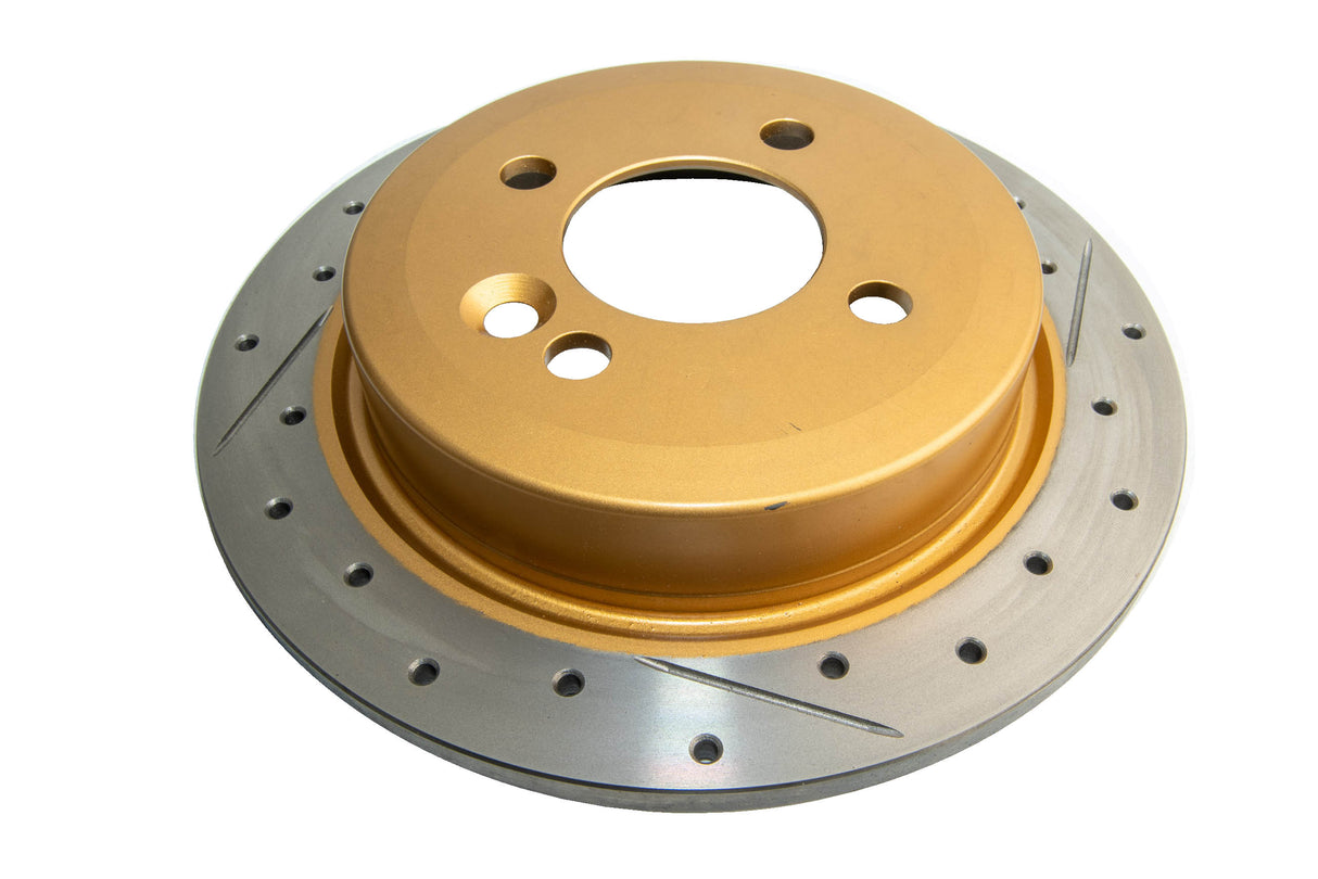 Street Gold Cross-Drilled/Slotted Sld Mini Cooper R50 R56 00-> Rear DBA543X - DBA