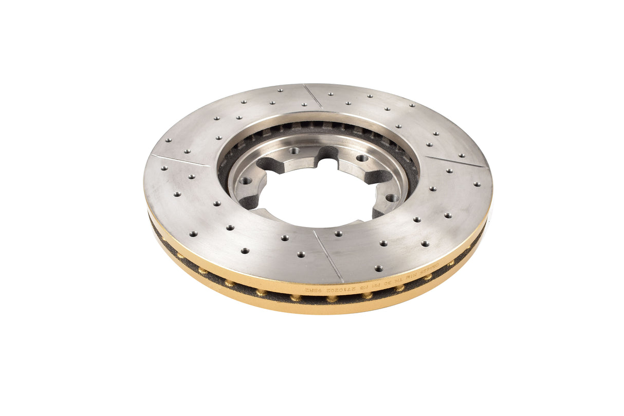 Street Gold Cross-Drill/Slotted Kp Nissan Patrol Gu Y61 97-> Front Reverse Mount DBA625X - DBA