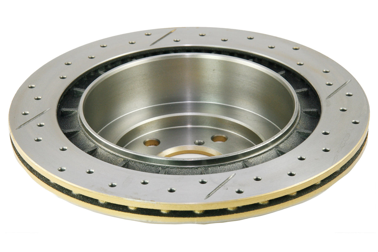 Street Gold Cross-Drill/Slotted Kp Subaru Impreza Wrx 01-07 Rear DBA653X - DBA