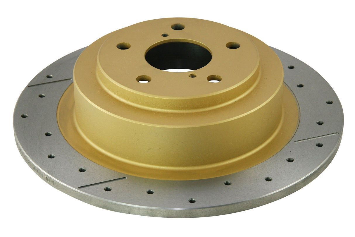 Street Gold Cross-Drilled/Slotted SldSubaru Liberty/Outback 98-04 Rear DBA657X - DBA
