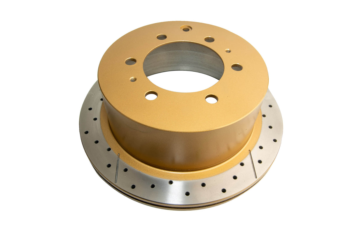 Street Gold Cross-Drilled/Slotted Toyota 80 Landcruiser 90-92 Rear DBA785X - DBA