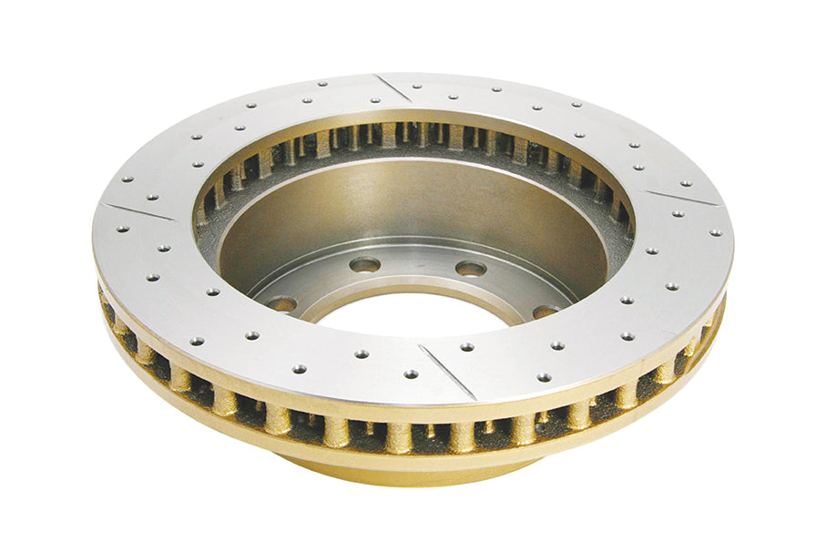 Street Gold Cross-Drill/Slotted Kp F250 4 Wheel ABS 350 Dual Rear Wheel 01-04 Front DBA798X - DBA