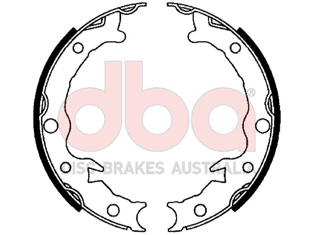 Street Series Brake Shoes Subaru Parking Brake 170MM DBAS2019 - DBA