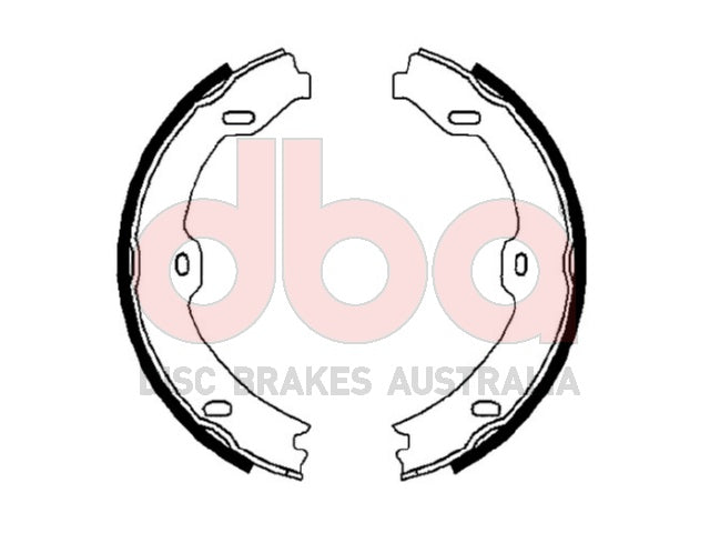Street Series Brake Shoes Mercedes Parking Brake 180MM DBAS2021 - DBA