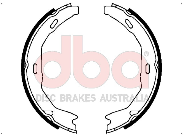 Street Series Brake Shoes Mercedes-Benz Parking Brake 164MM DBAS2041 - DBA
