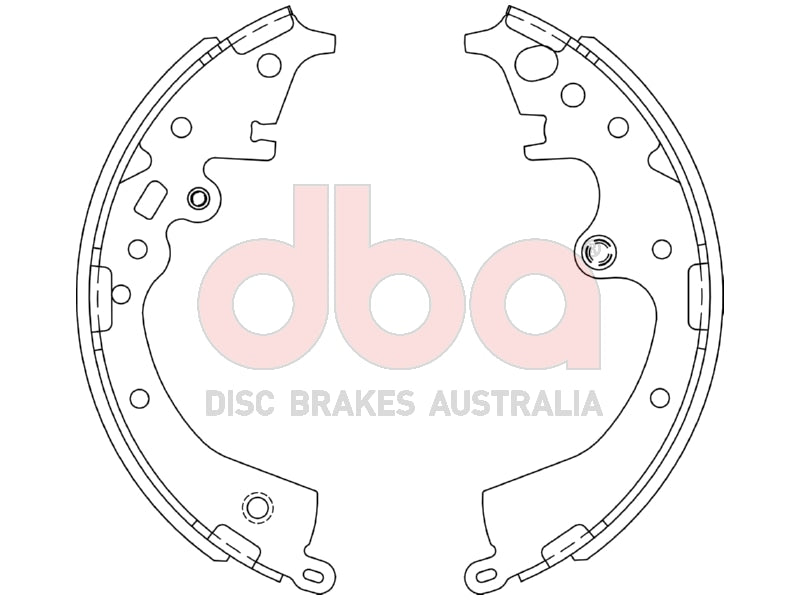Street Series Brake Shoes Toyota GDH3 Manual Hiace Van 254MM 2022 -> Rear DBAS2053 - DBA
