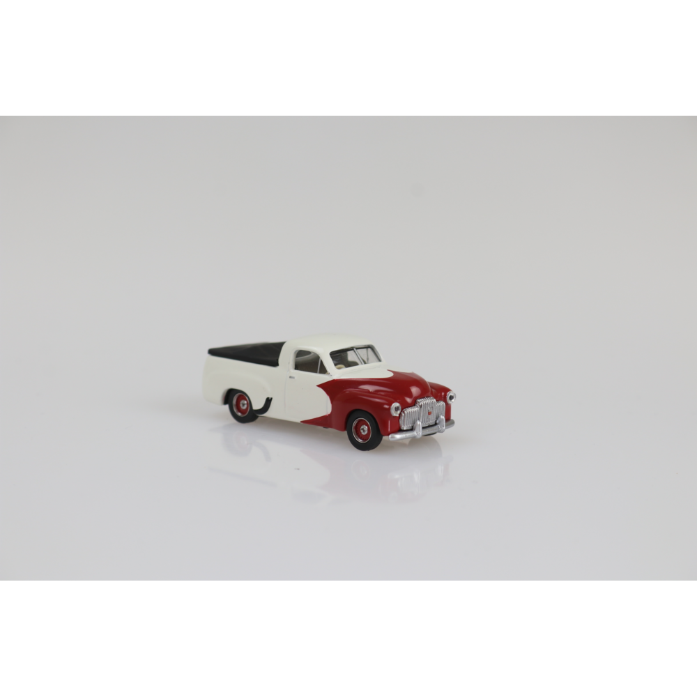 1948 Holden FX Ute Cream/Burgundy Diecast Model Car 1:64 Scale (Approx. 7cm) Collectible