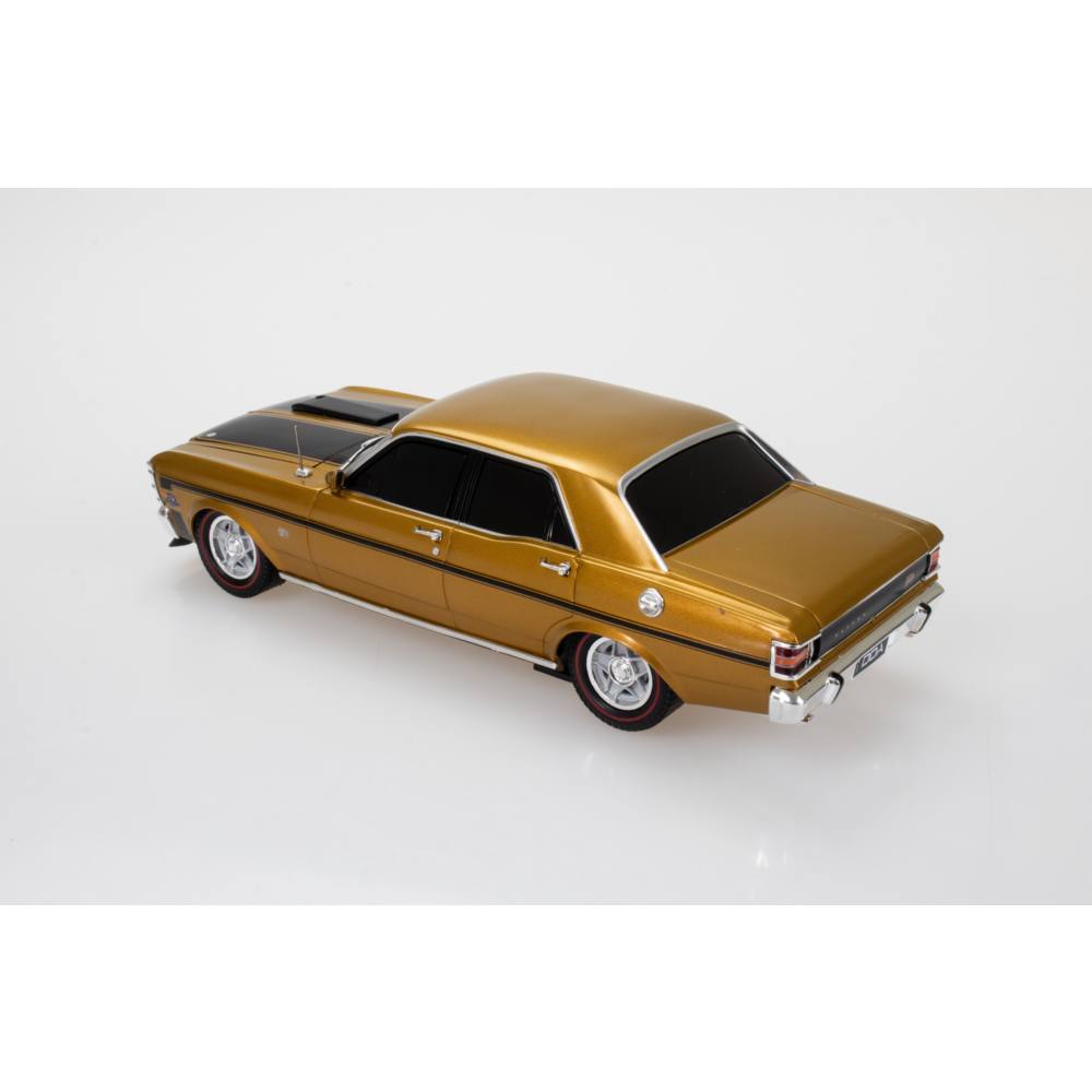 Ford Falcon XW GTHO Spectra Rides Gold Plastic Light Up Diecast Model Car 1:24 Scale (Approx. 18–20cm) Collectible
