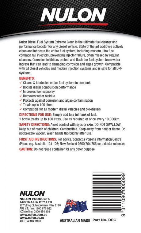 Pro-Strength Diesel Fuel System Extreme Clean 500mL - Nulon