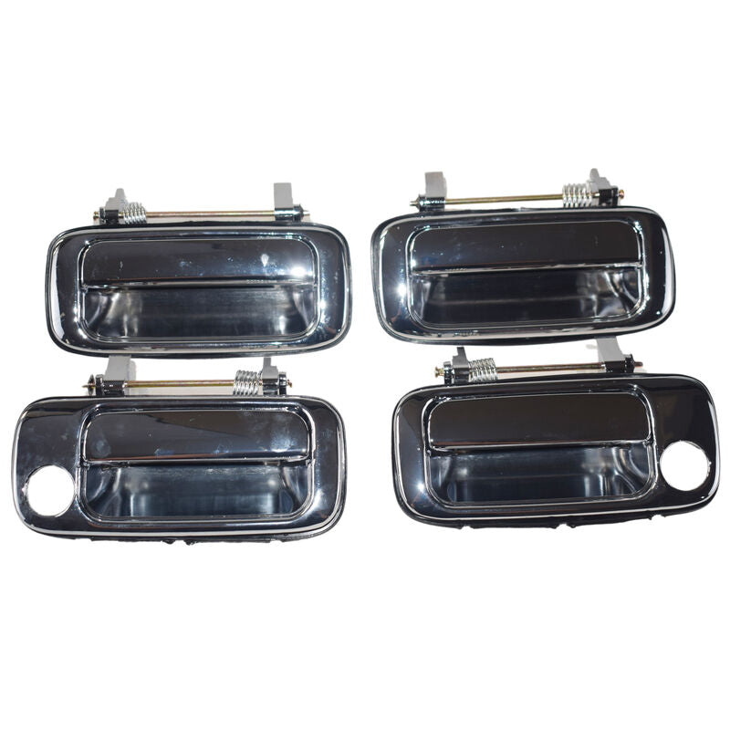4 Pcs Front + Rear Outer Door Handle Chrome Fit For Toyota Landcruiser 80 Series 1990-1998 DH-TA012-4PCS - Machter