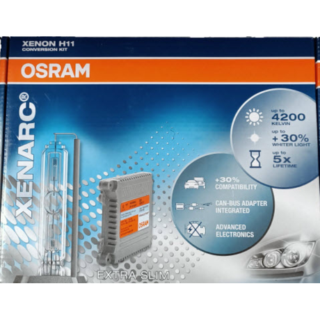 H11 HID KIT 12V 35W 4200K Complete Kit Globes & Ballast - OSRAM