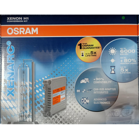 H1 HID KIT 12V 35W 6000K Complete Kit Globes & Ballast - OSRAM