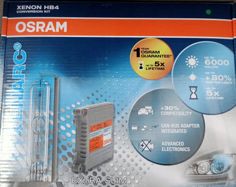 HB4 HID KIT 12V 35W 6000K Complete Kit Globes & Ballast - OSRAM