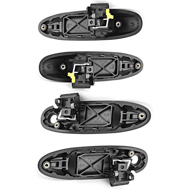 Set Front + Rear Outer Door Handle Fit For Toyota Landcruiser 100 Series 1998-2007 Black DHKIT-TA002 - Machter