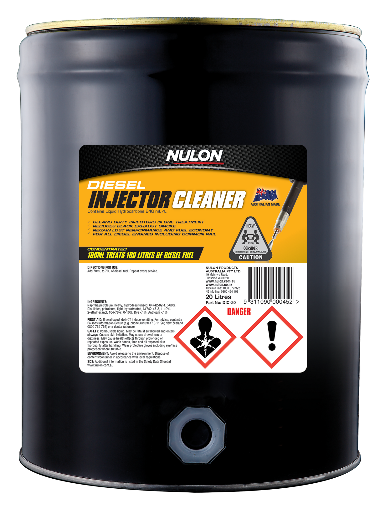 Diesel Injector Cleaner - Nulon 20L