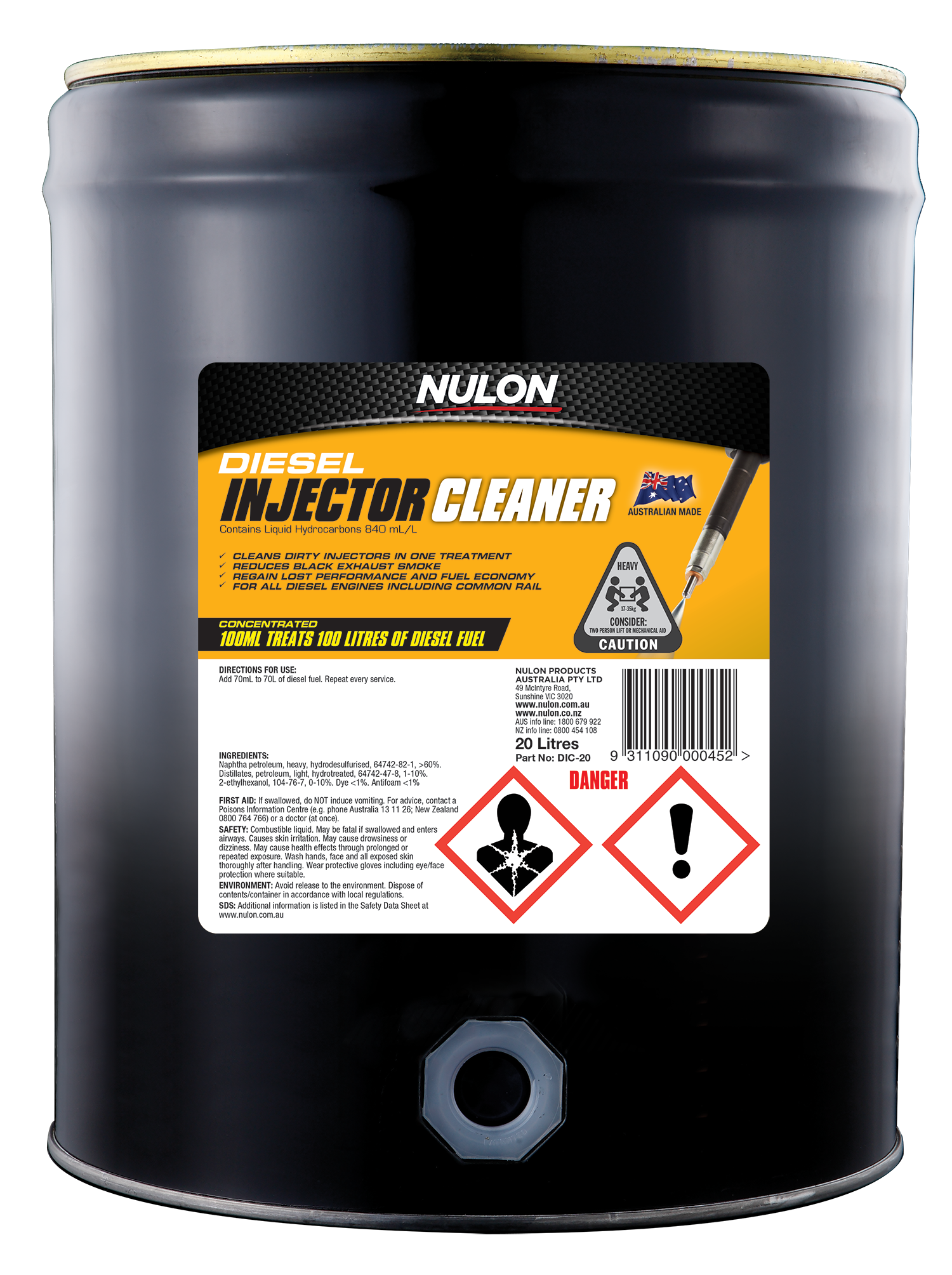 Diesel Injector Cleaner - Nulon 20L