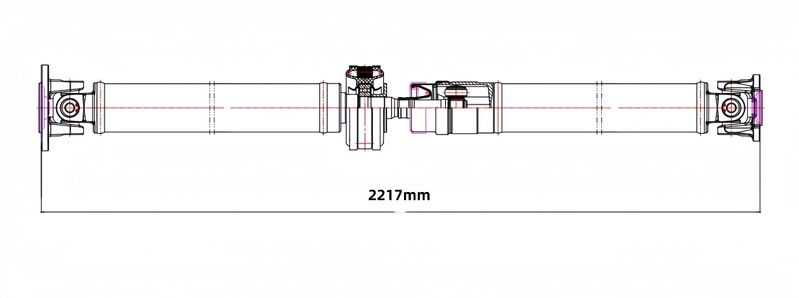 Rear Drive Shaft Fit For Nissan X-Trail T31 Qashqai / Qashqai +2 1.6L 2.0L 2007-2013 DSA-NS004 - Machter
