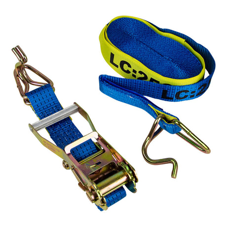 Transport Tie Down 2500KG Capacity 50mm Webbing - Monkey Grip