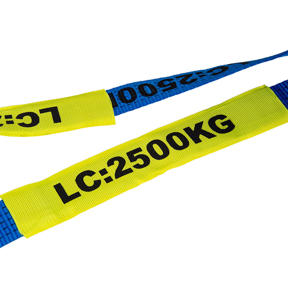 Transport Tie Down 2500KG Capacity 50mm Webbing - Monkey Grip