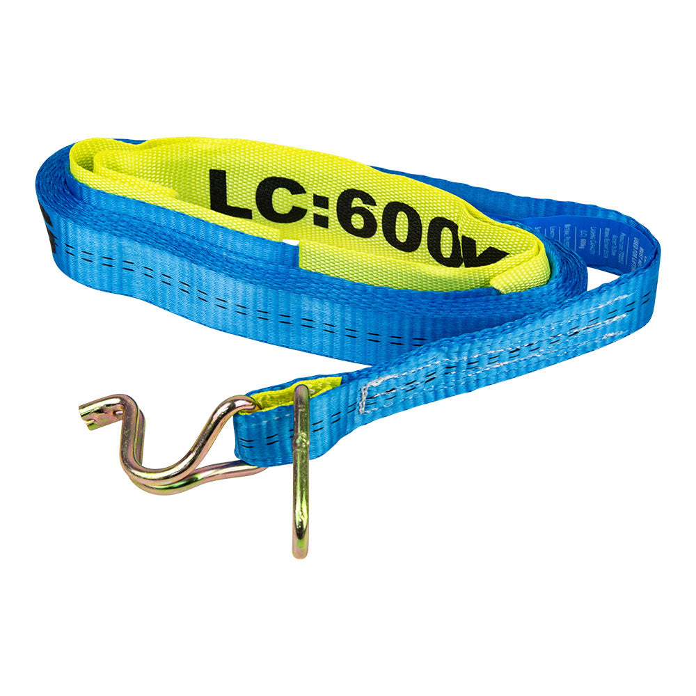 Transport Tie Down 600KG Capacity 25mm Webbing - Monkey Grip