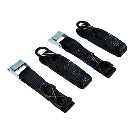 2 Piece Motorcycle Tie Down Ratchet Type 38mm x 3m 600kg - Monkey Grip