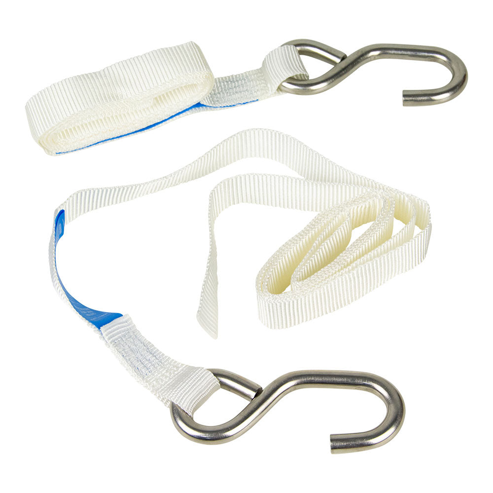 2 Piece Marine Tie Down Ratchet Type 25mm x 2m 400kg - Monkey Grip