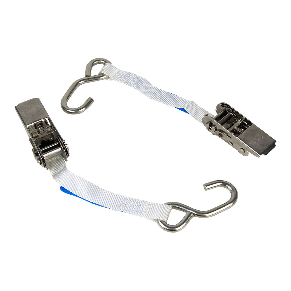 2 Piece Marine Tie Down Ratchet Type 25mm x 2m 400kg - Monkey Grip
