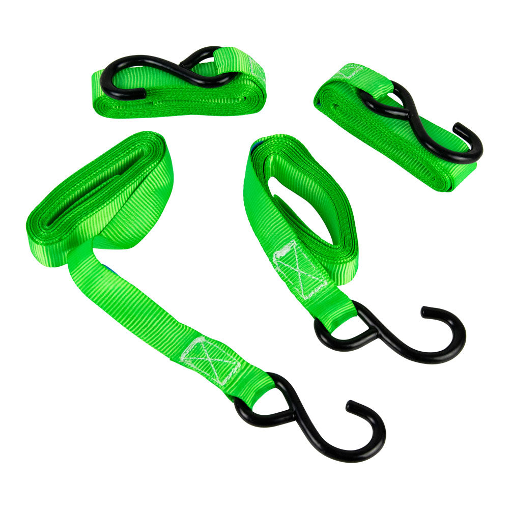 4 Piece Tie Down Ratchet Range Type 25mm x 4m 300kg - Monkey Grip